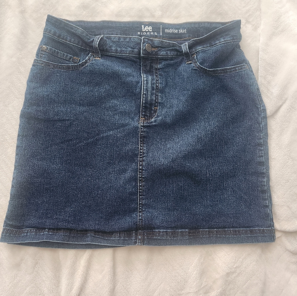 Lee Riders Jean Skort Size 16